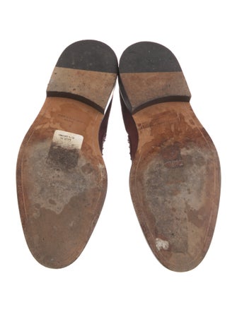 Givenchy Suede Colorblock Pattern Combat Boots