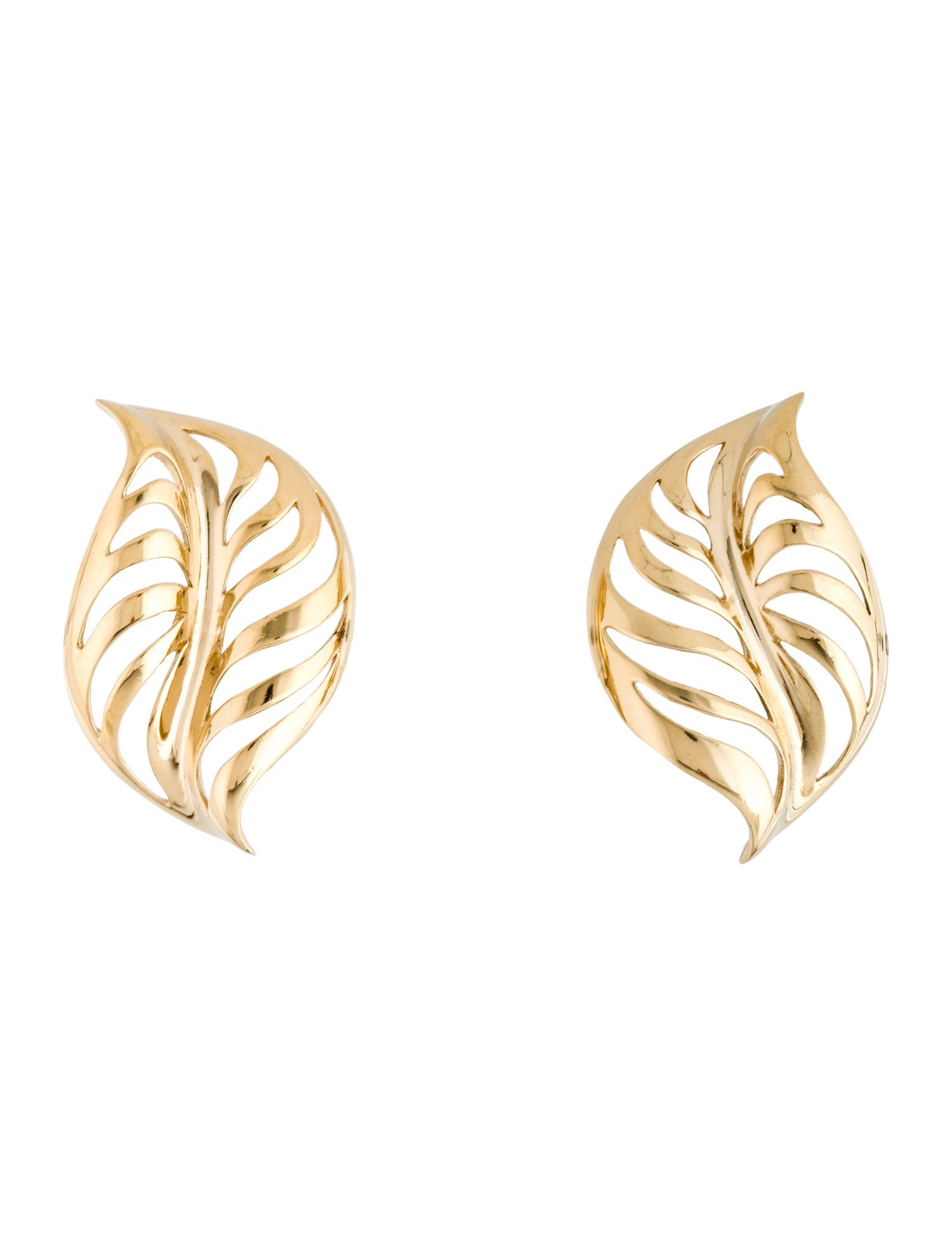 Givenchy Vintage Leaf Clip-On Earrings
