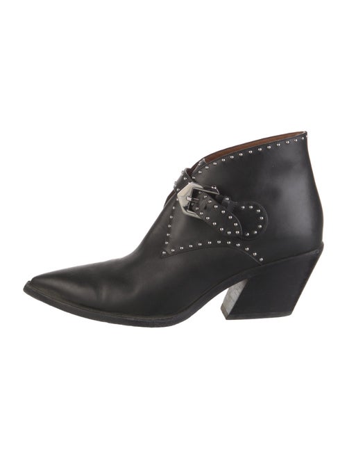 Givenchy Leather Studded Accents Western Boots
