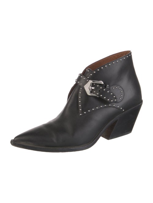 Givenchy Leather Studded Accents Western Boots