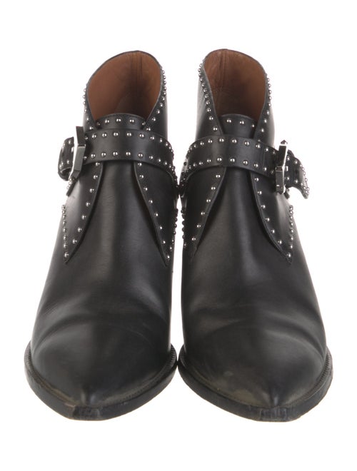 Givenchy Leather Studded Accents Western Boots