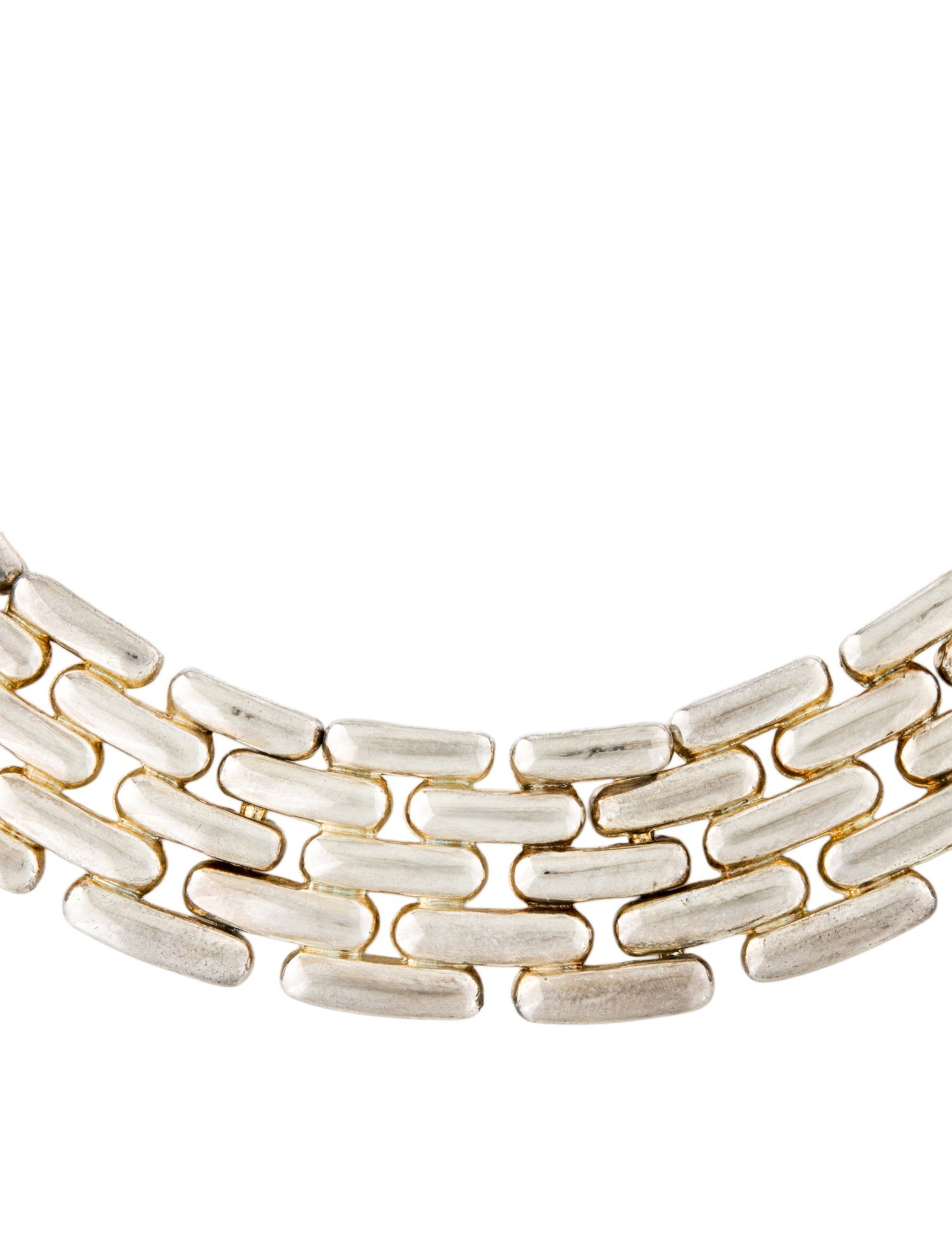 Givenchy Vintage Panther Link Collar Necklace