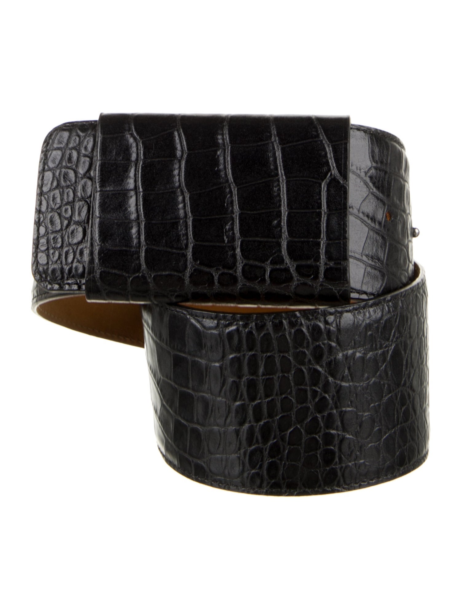 Givenchy Wide Embossed Leather Belt Kit