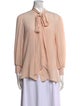 Givenchy Silk V-Neck Blouse