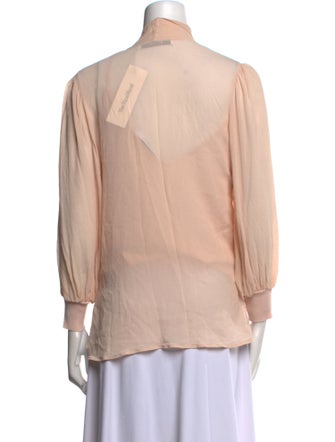 Givenchy Silk V-Neck Blouse