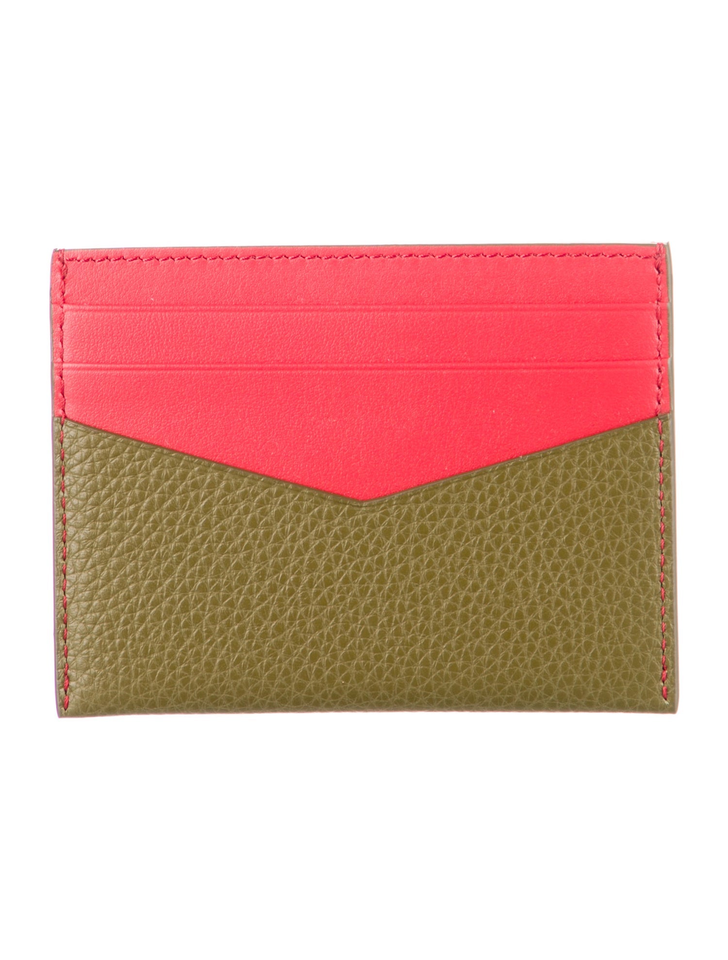 Givenchy Leather Colorblock Pattern Compact Wallet w/ Tags