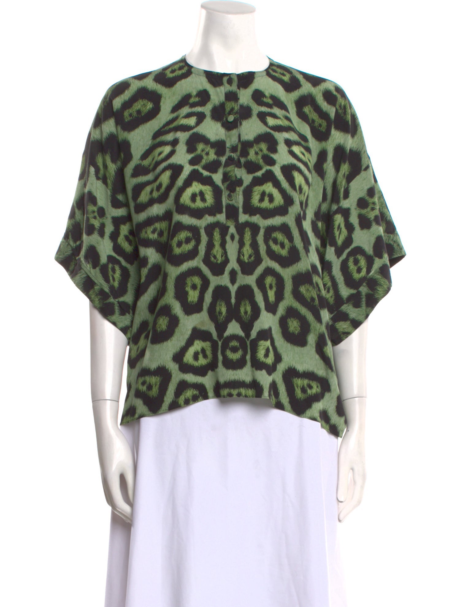 Givenchy Silk Animal Print Blouse