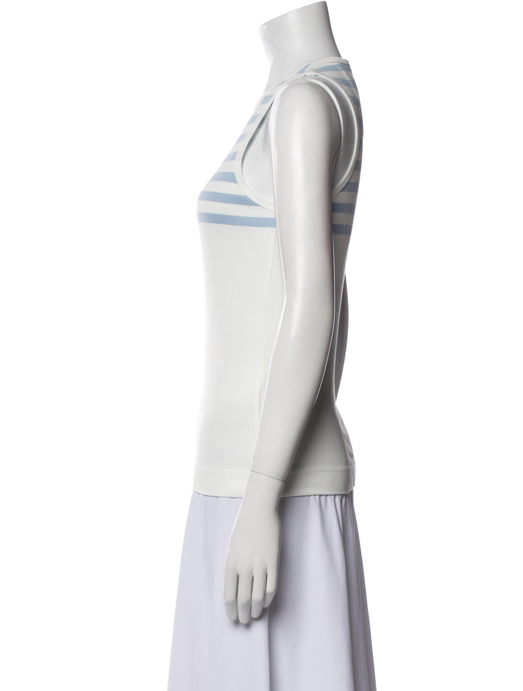 Givenchy Striped Scoop Neck Top