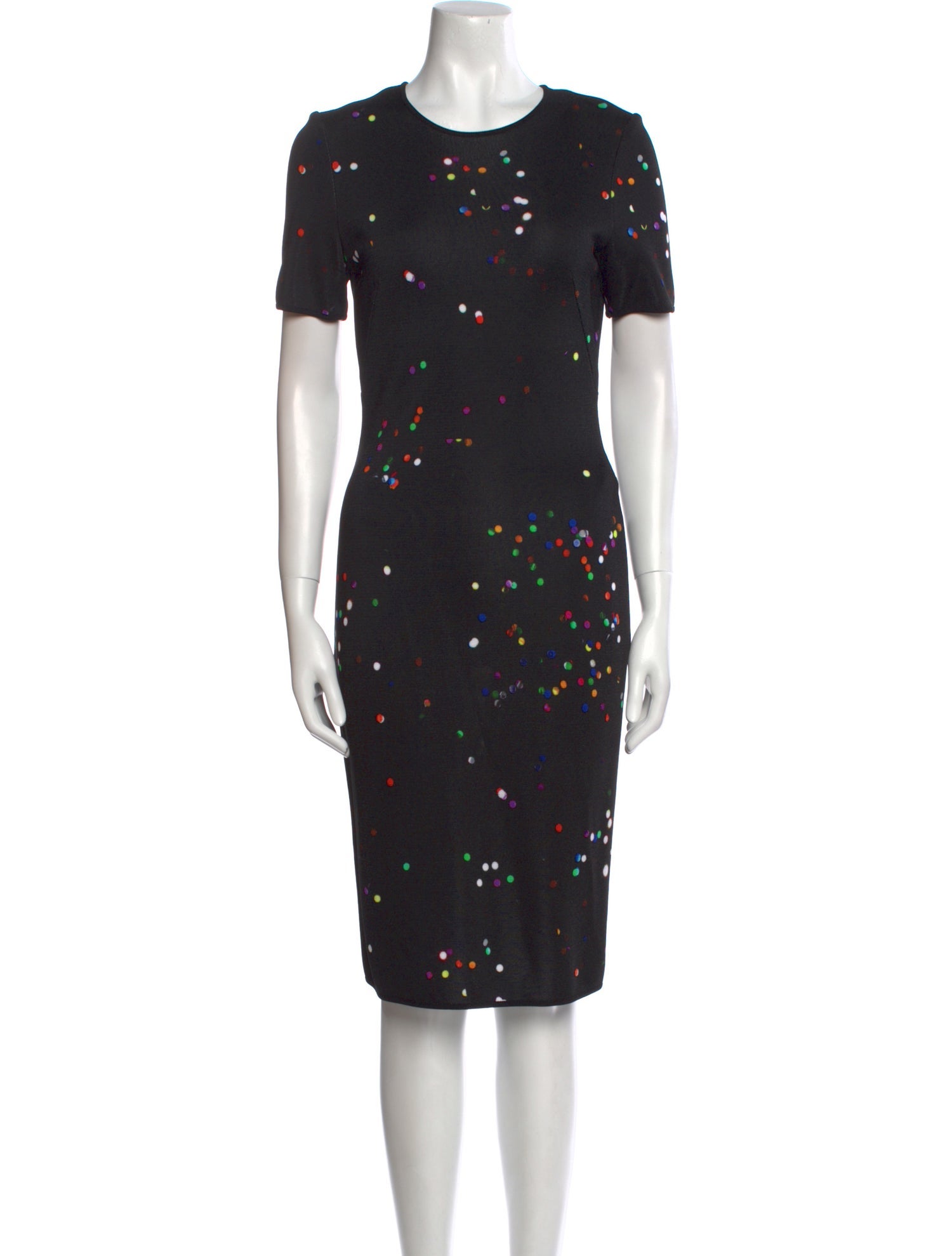 Givenchy Polka Dot Print Midi Length Dress