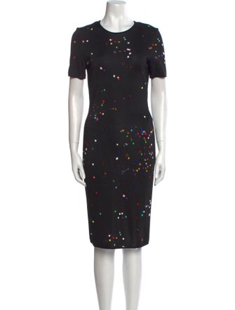 Givenchy Polka Dot Print Midi Length Dress