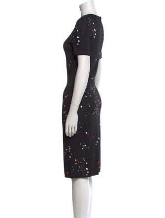 Givenchy Polka Dot Print Midi Length Dress