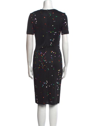 Givenchy Polka Dot Print Midi Length Dress