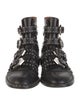 Givenchy Leather Studded Accents Combat Boots