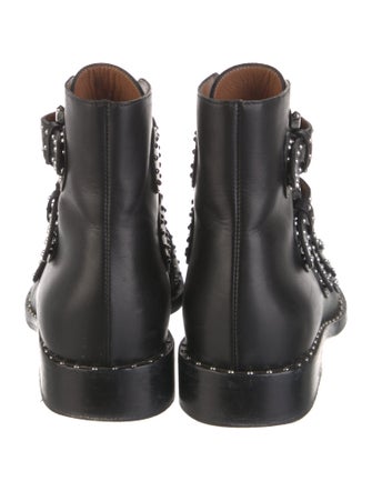Givenchy Leather Studded Accents Combat Boots