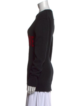 Givenchy Graphic Print Crew Neck Sweater