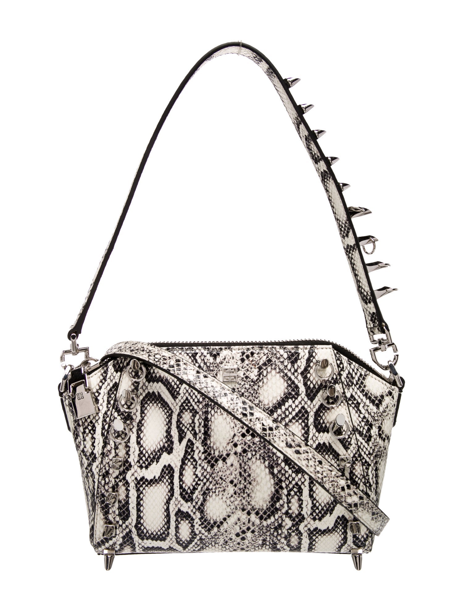 Givenchy Embossed Leather Shoulder Bag