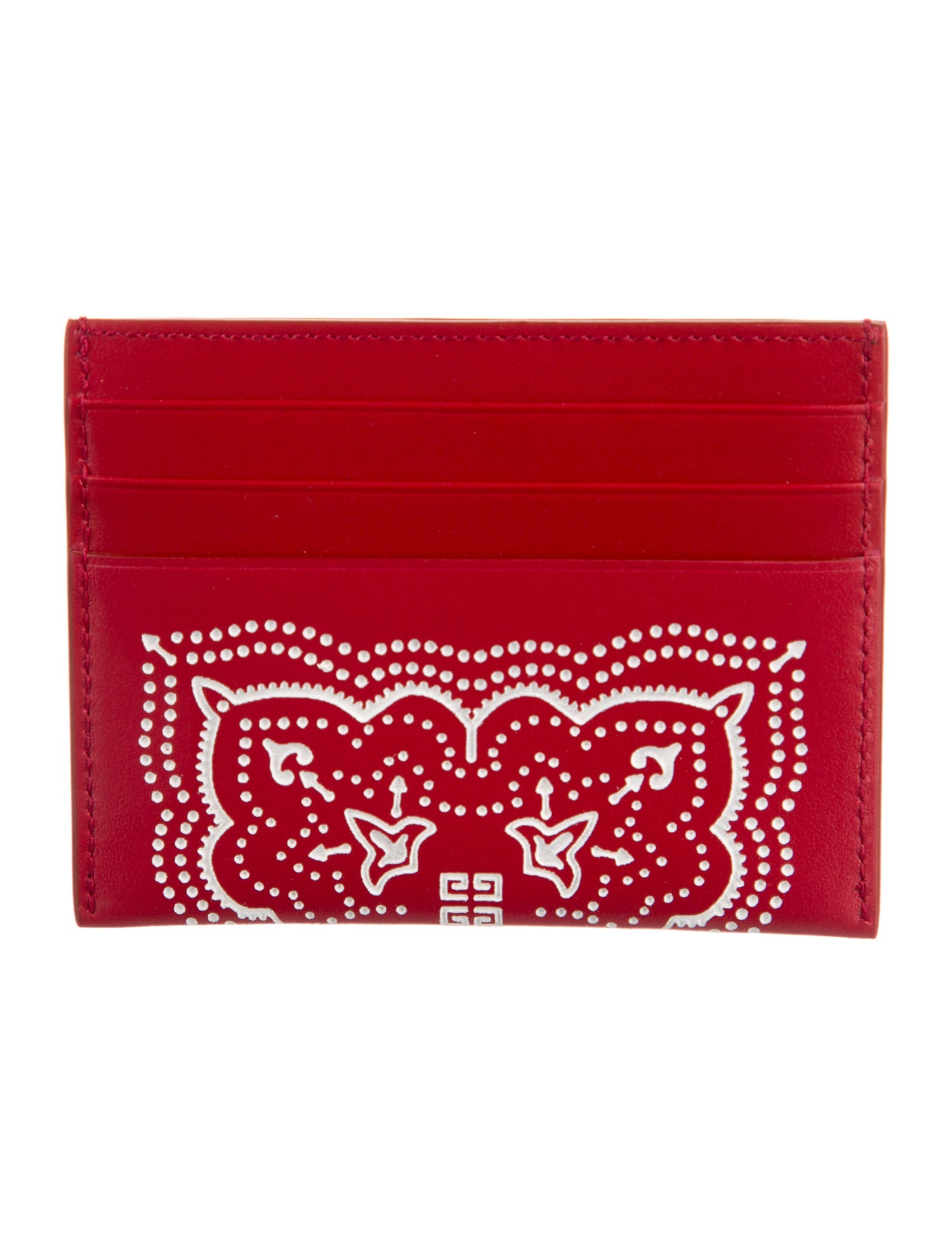 Givenchy Leather Printed Card Holder w/ Tags