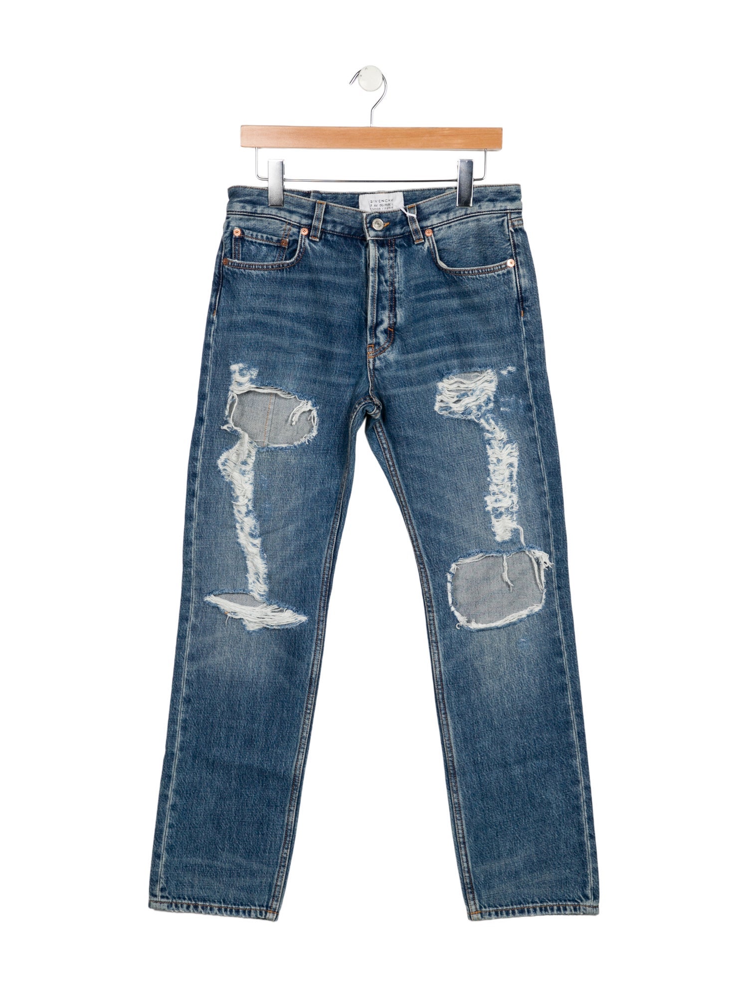 Givenchy Mid-Rise Straight Leg Jeans