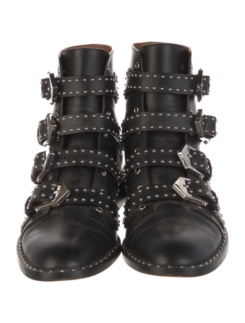 Givenchy Leather Studded Accents Combat Boots