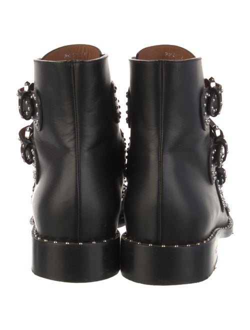 Givenchy Leather Studded Accents Combat Boots