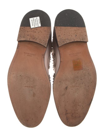 Givenchy Leather Colorblock Pattern Combat Boots