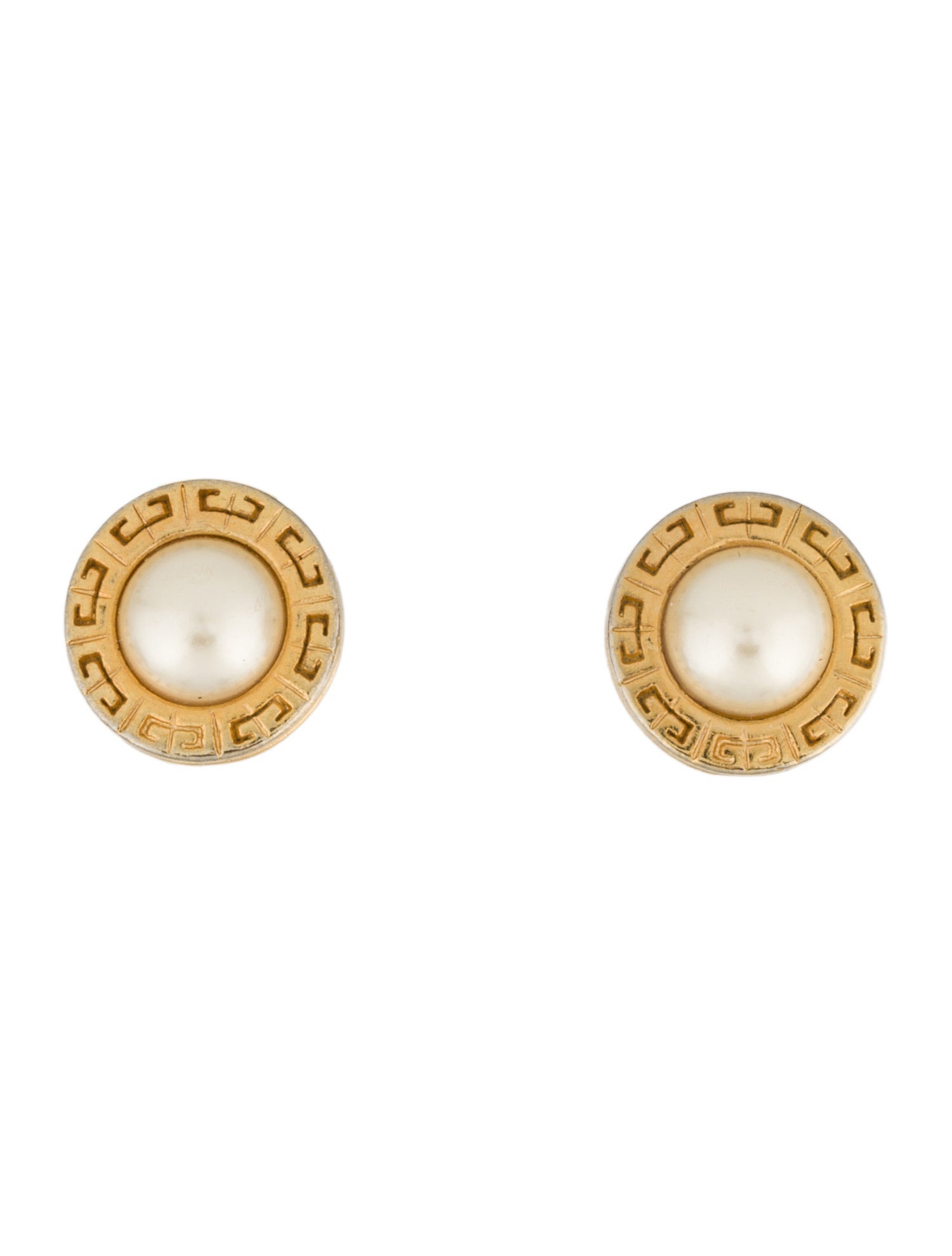 Givenchy Faux Pearl Vintage Clip-On Earrings