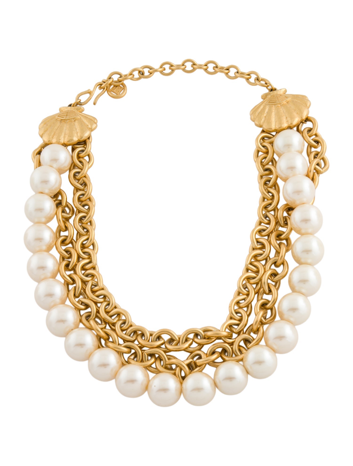 Givenchy Faux Pearl Multistrand Necklace