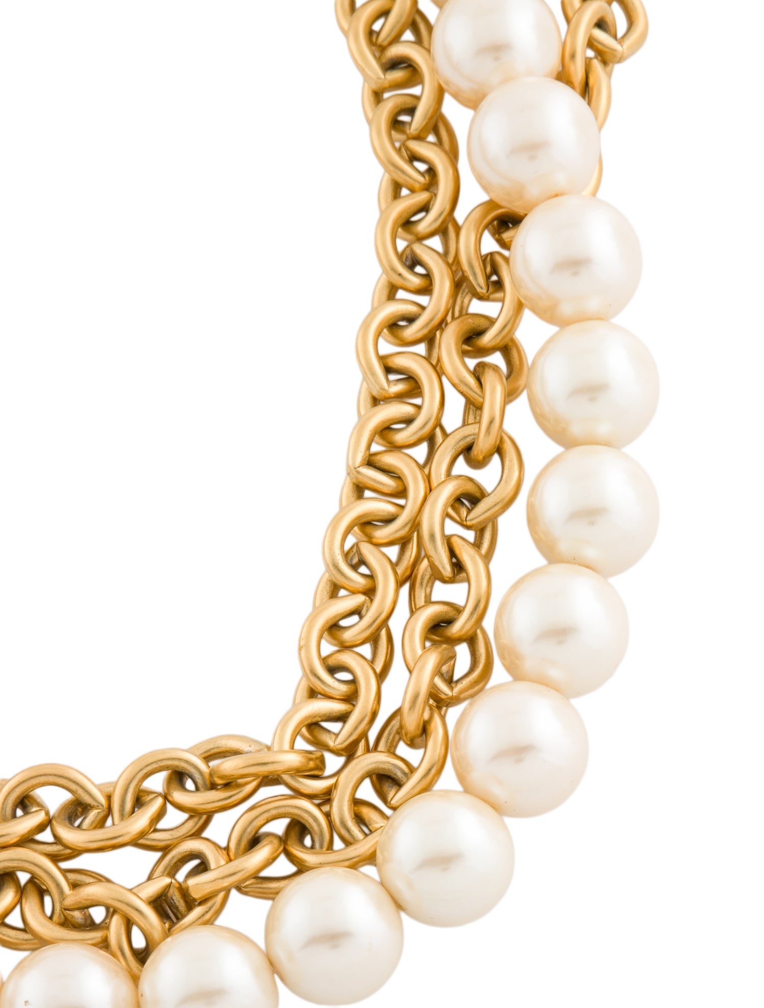 Givenchy Faux Pearl Multistrand Necklace
