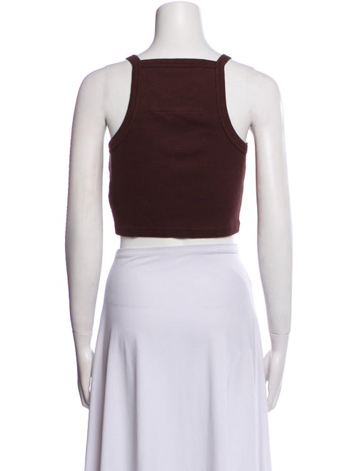 Givenchy Scoop Neck Sleeveless Crop Top