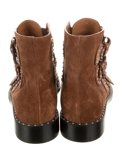 Givenchy Suede Studded Accents Combat Boots