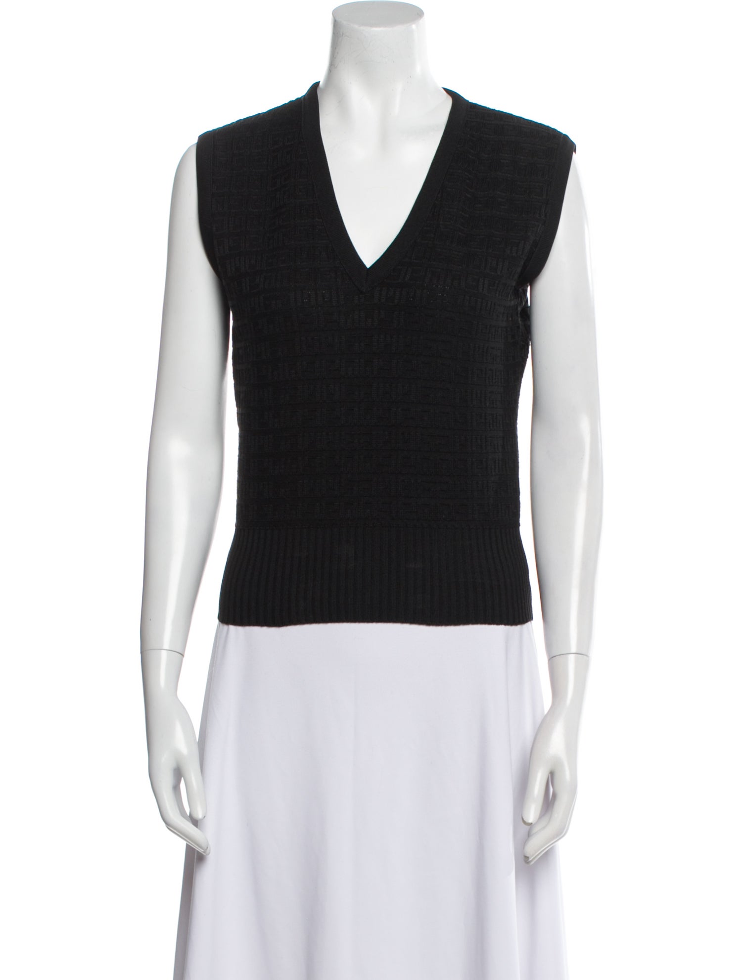 Givenchy Nylon V-Neck Sweater