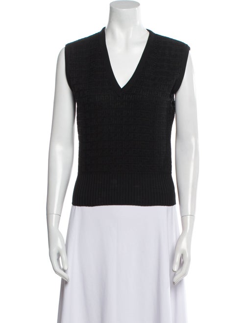 Givenchy Nylon V-Neck Sweater