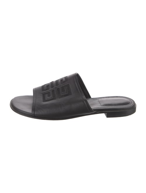 Givenchy Leather Mesh Accents Slides