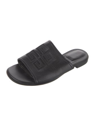 Givenchy Leather Mesh Accents Slides