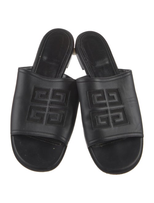 Givenchy Leather Mesh Accents Slides