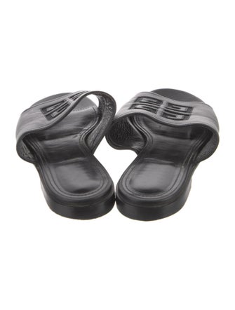 Givenchy Leather Mesh Accents Slides