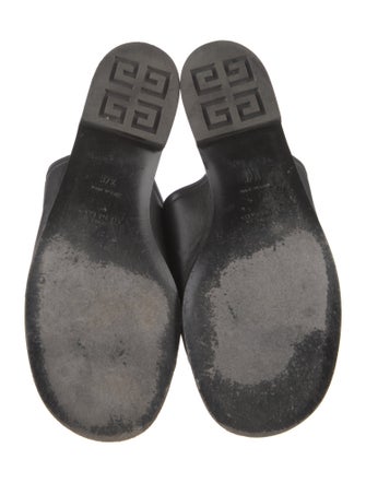 Givenchy Leather Mesh Accents Slides