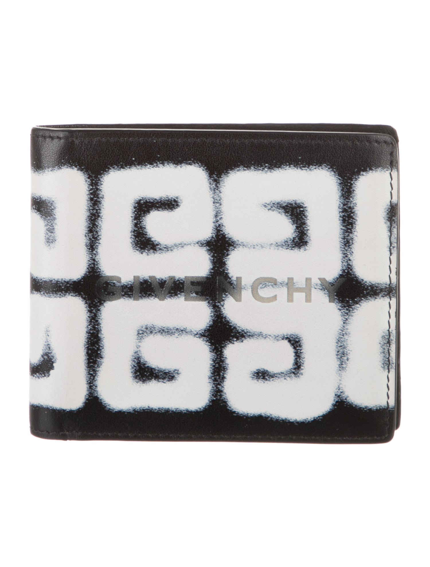 Givenchy Leather Printed Bifold Wallet