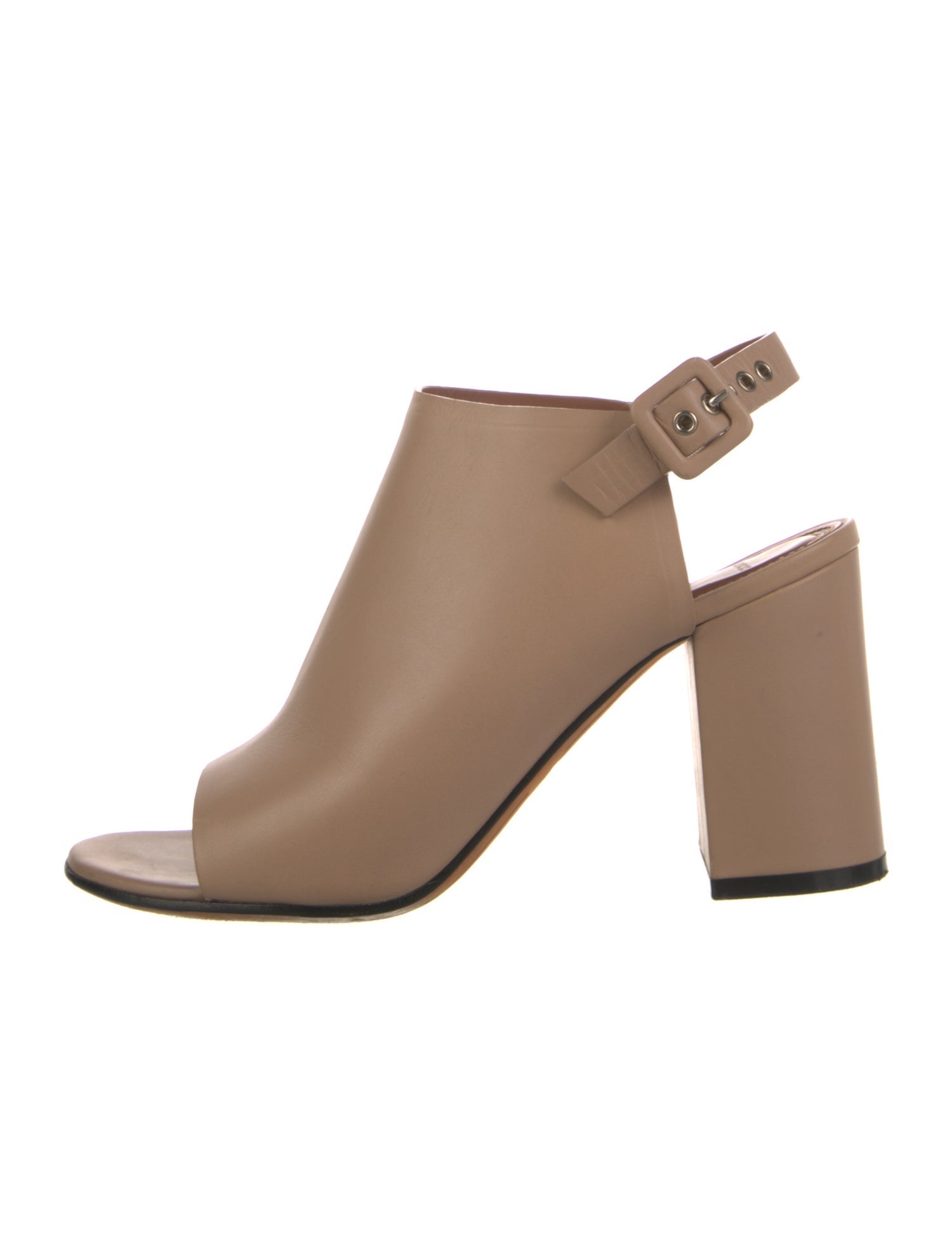 Givenchy Leather Cutout Accent Slingback Pumps