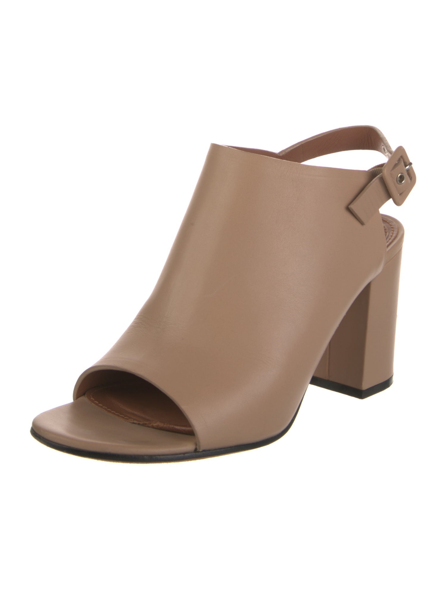 Givenchy Leather Cutout Accent Slingback Pumps