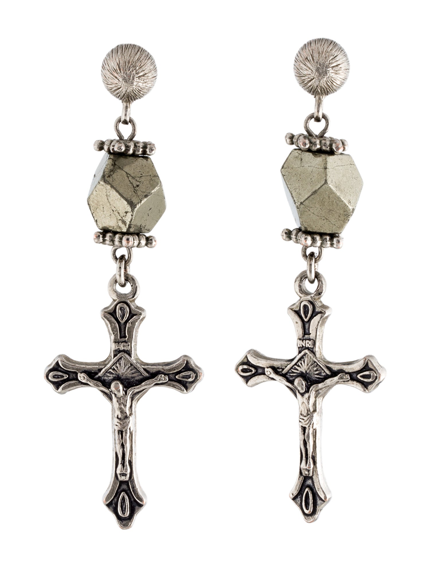 Givenchy Cross Drop Earrings