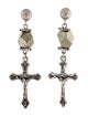 Givenchy Cross Drop Earrings