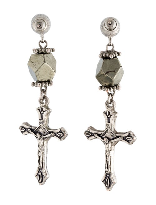 Givenchy Cross Drop Earrings