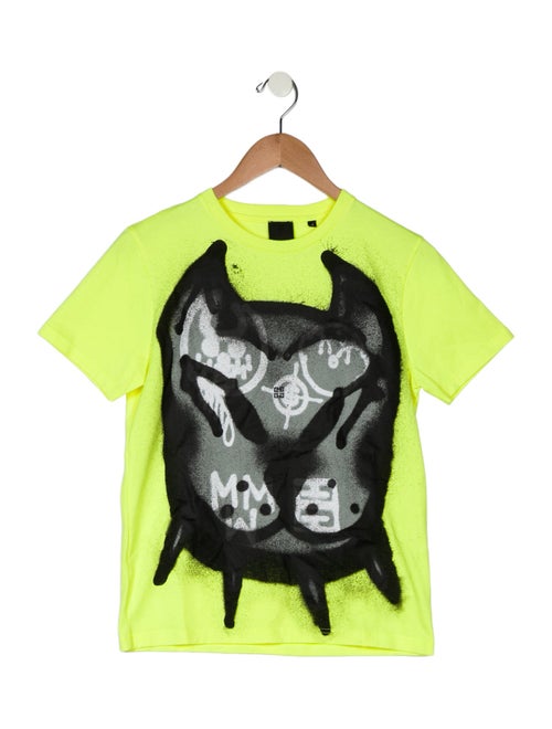 Givenchy Boys' Neon Yellow Graphic Shirt