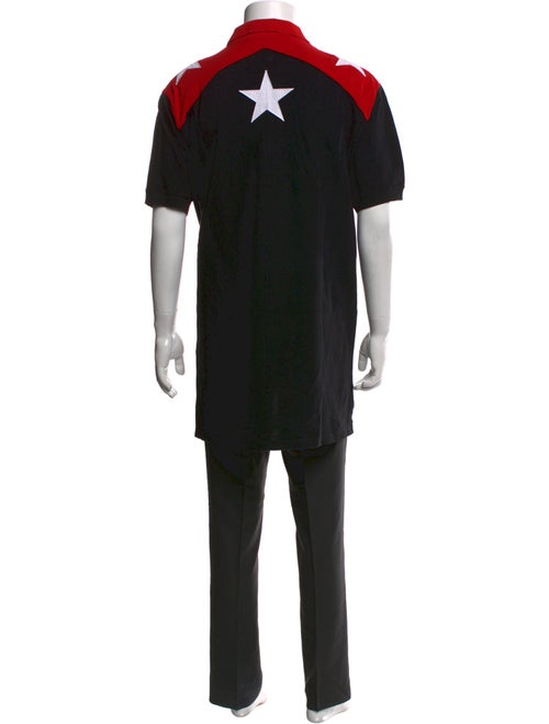 Givenchy Colorblock Pattern Collar Polo Shirt