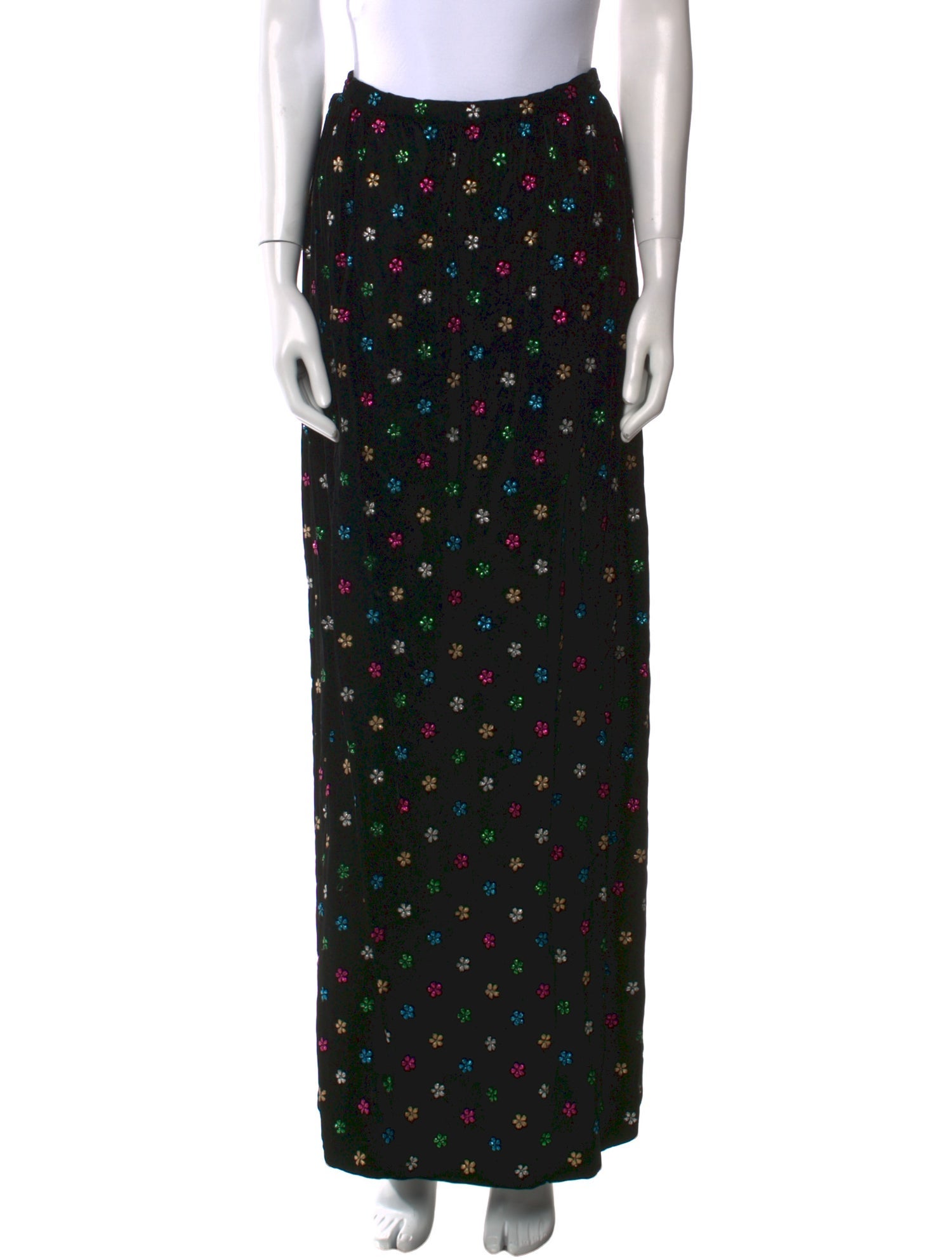 Givenchy Floral Print Long Skirt