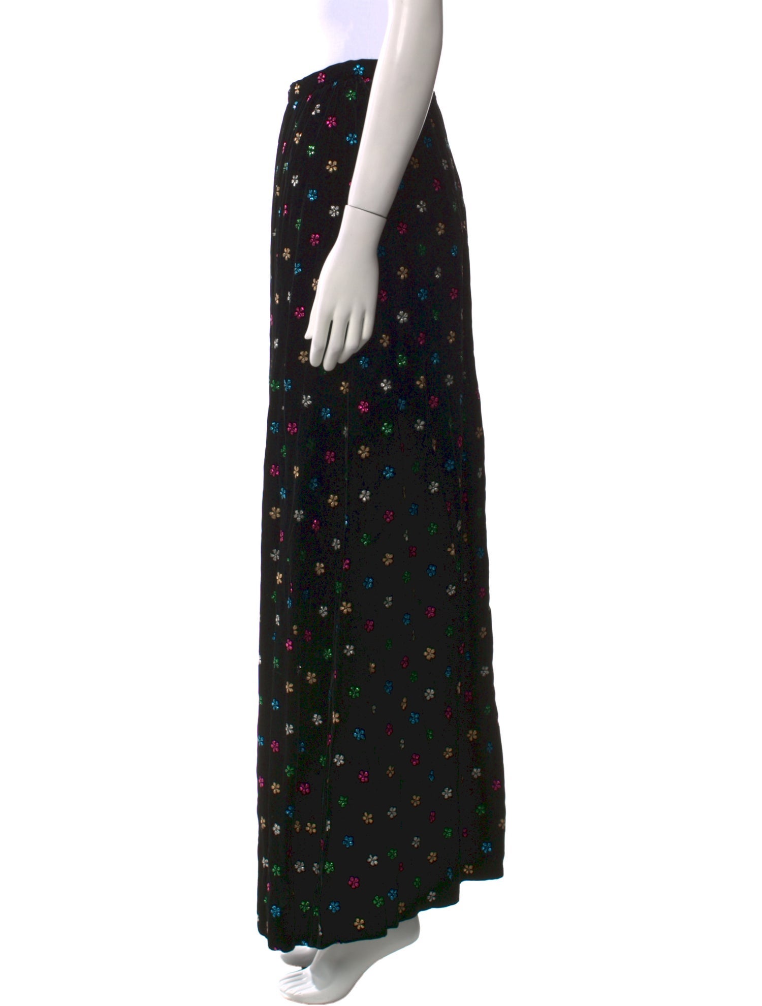 Givenchy Floral Print Long Skirt