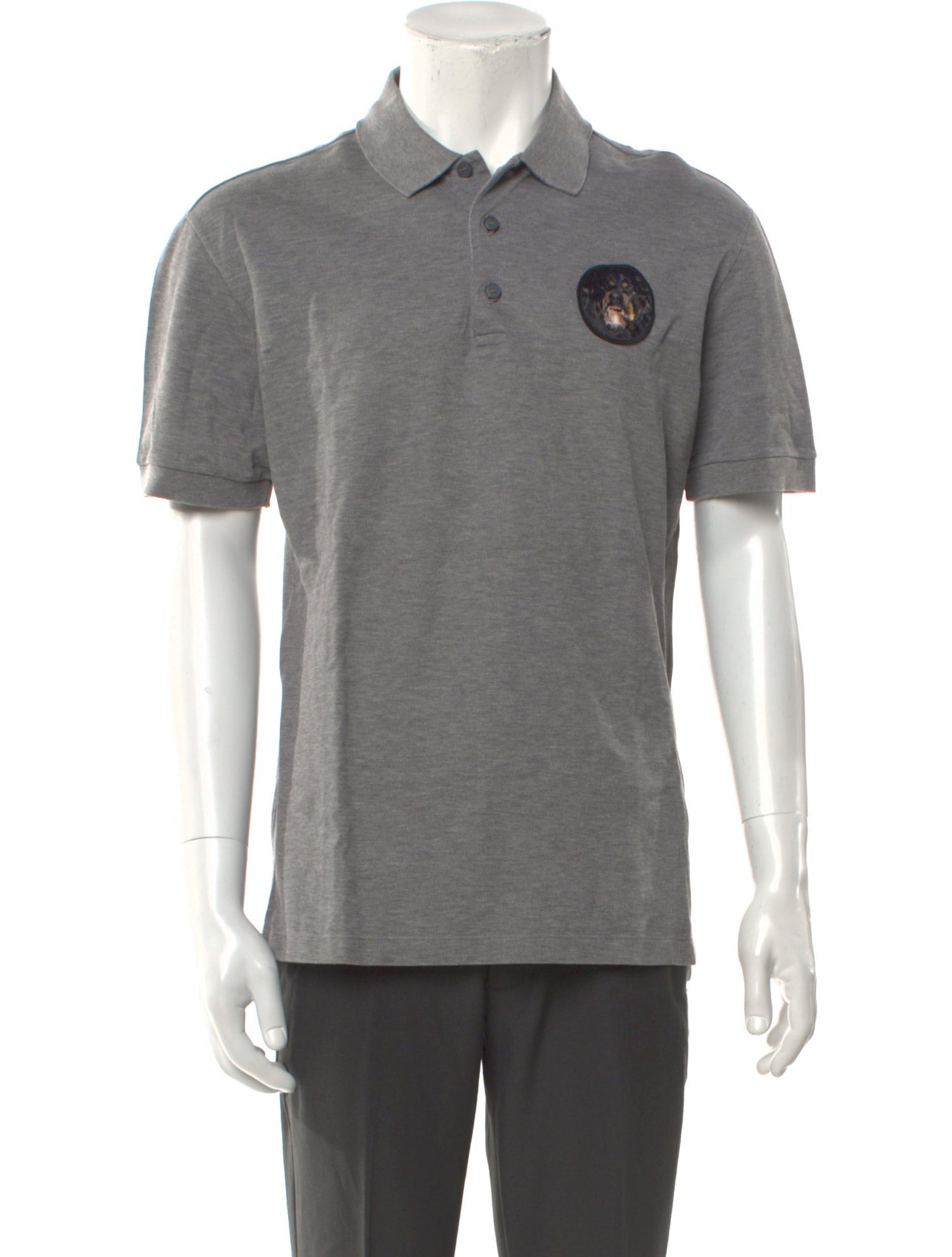 Givenchy Graphic Print Crew Neck Polo Shirt