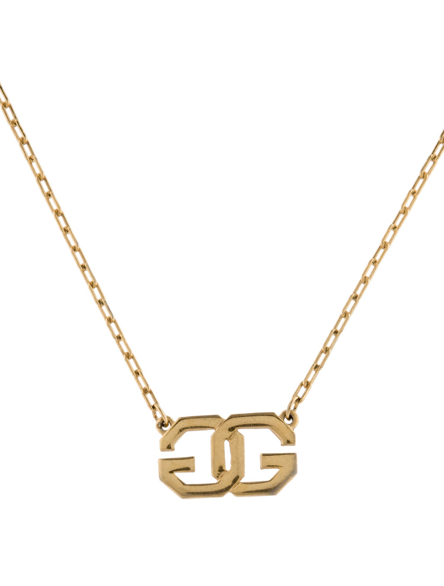 Givenchy Vintage GG Pendant Necklace