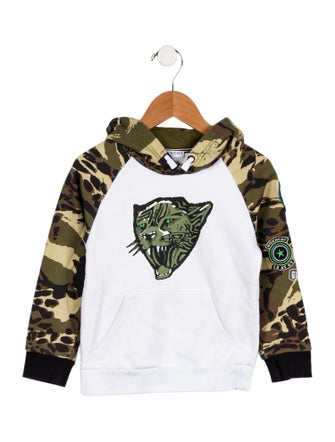 Givenchy toddler boys' green and white sweater